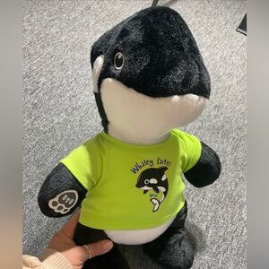 Build A Bear Orca SeaWorld Exclusive Shamu Killer Whale Plush RARE